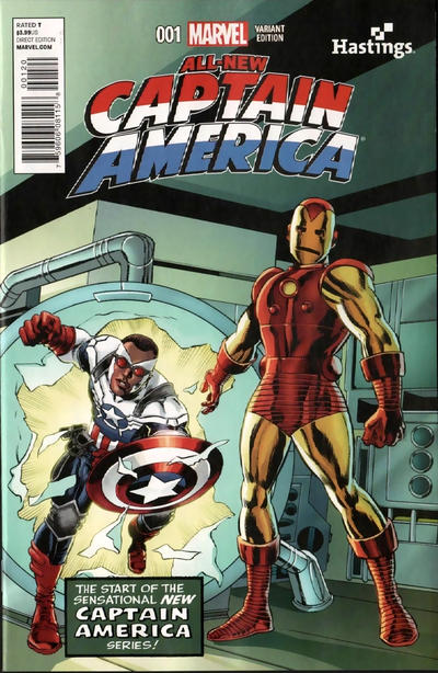 Cover for All-New Captain America (Marvel, 2015 series) #1 [Hastings Exclusive Variant by Mike Perkins]