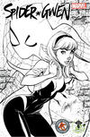 Cover Thumbnail for Spider-Gwen (2015 series) #2 [Variant Edition - Anastasia's Comics / ECCC Shared Exclusive - J. Scott Campbell Black and White Cover]