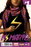 Cover for Ms. Marvel (Marvel, 2014 series) #1 [4th Printing - Sara Pichelli Purple Logo Variant]