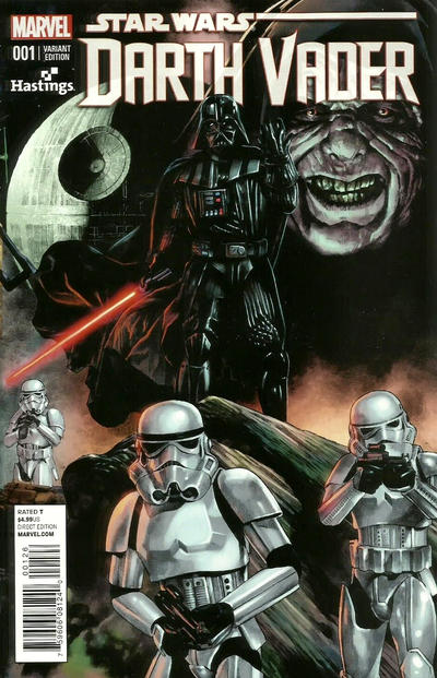 Cover for Darth Vader (Marvel, 2015 series) #1 [Hastings Exclusive Mico Suayan Color Variant]