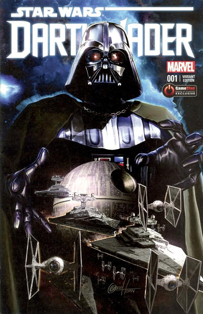 Cover for Darth Vader (Marvel, 2015 series) #1 [Gamestop Power Up Rewards Exclusive Variant by Greg Horn]