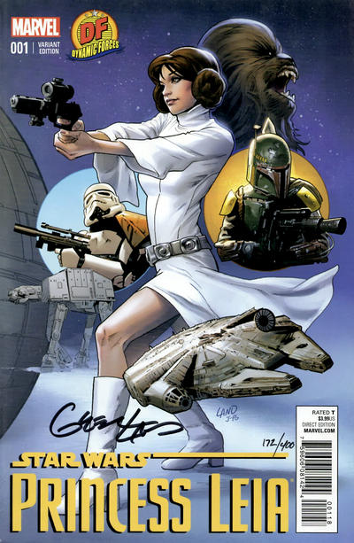 Cover for Princess Leia (Marvel, 2015 series) #1 [Dynamic Forces Exclusive Greg Land Variant]