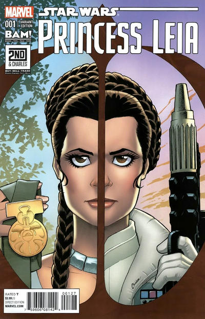 Cover for Princess Leia (Marvel, 2015 series) #1 [BAM! Books A Million Exclusive Amanda Conner Variant]