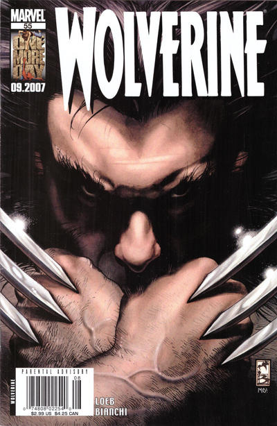 Cover for Wolverine (Marvel, 2003 series) #55 [Newsstand]