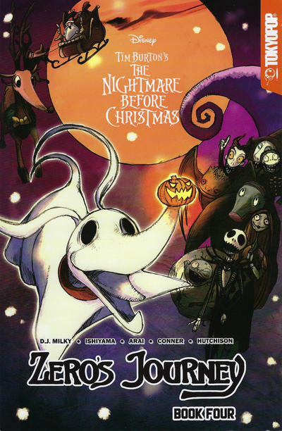 Cover for Disney Tim Burton's the Nightmare Before Christmas: Zero's Journey Graphic Novel (Tokyopop, 2018 series) #4