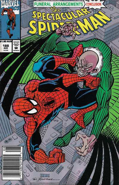 Cover for The Spectacular Spider-Man (Marvel, 1976 series) #188 [Australian]