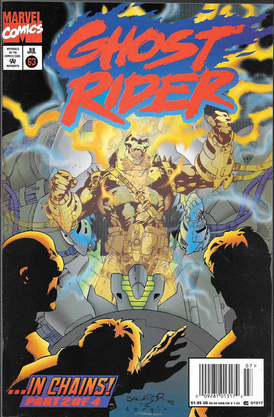 Cover for Ghost Rider (Marvel, 1990 series) #63 [Newsstand]