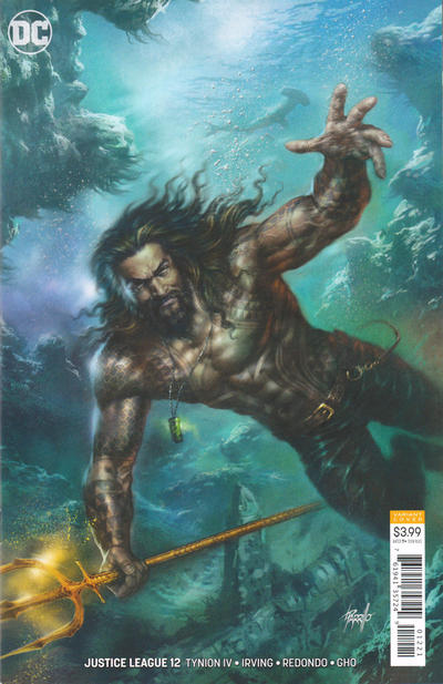 Cover for Justice League (DC, 2018 series) #12 [Lucio Parrillo Aquaman Movie Variant Cover]