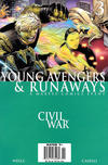Cover for Civil War: Young Avengers & Runaways (Marvel, 2006 series) #3 [Newsstand]