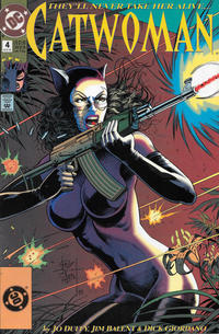 Cover for Catwoman (DC, 1993 series) #4 [DC Bullet Logo Corner Box]