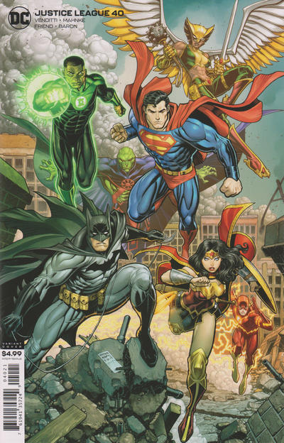 Cover for Justice League (DC, 2018 series) #40 [Arthur Adams Cardstock Variant Cover]