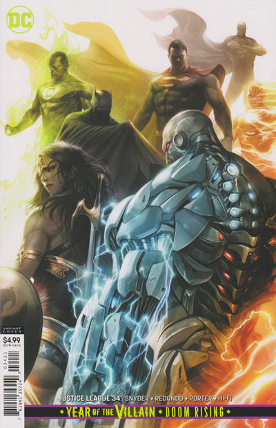 Cover for Justice League (DC, 2018 series) #34 [Francesco Mattina Cardstock Variant Cover]
