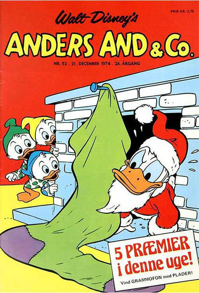 Cover for Anders And & Co. (Egmont, 1949 series) #52/1974