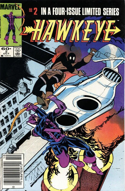 Cover for Hawkeye (Marvel, 1983 series) #2 [Newsstand]