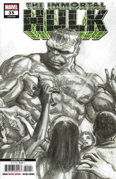 Cover for Immortal Hulk (Marvel, 2018 series) #35 [Second Printing - Alex Ross]