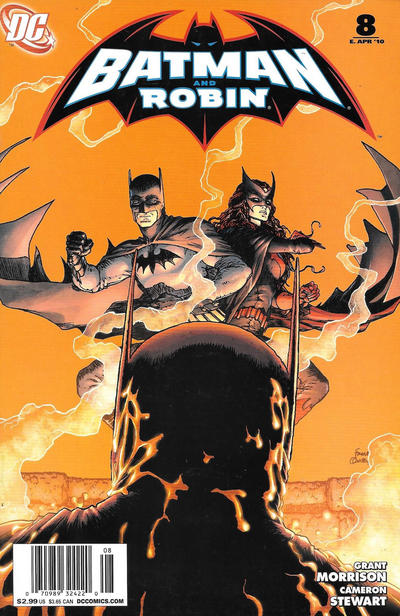 Cover for Batman and Robin (DC, 2009 series) #8 [Newsstand]