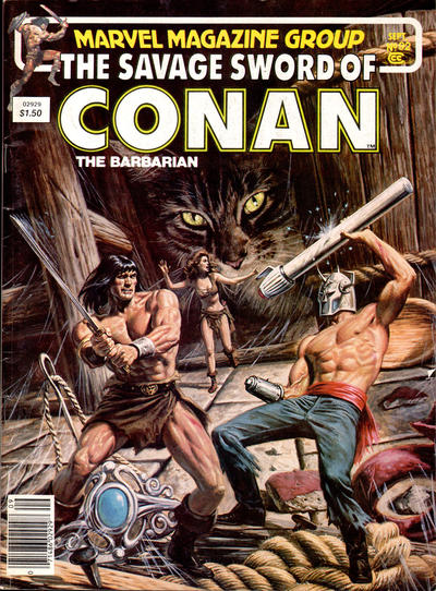 Cover for The Savage Sword of Conan (Marvel, 1974 series) #92 [Newsstand]
