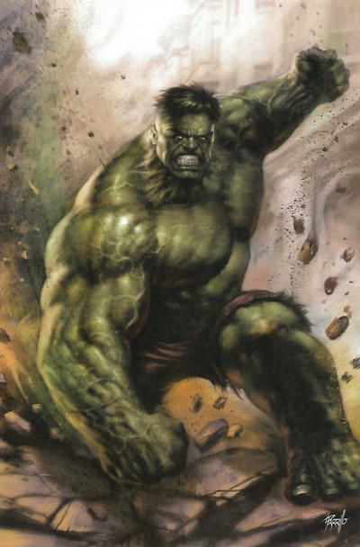 Cover for Immortal Hulk (Marvel, 2018 series) #20 [Unknown Comics / Comics Elite Exclusive - Lucio Parrillo Virgin Art]