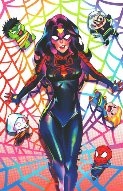 Cover for Spider-Woman (Marvel, 2020 series) #1 [Sanctum Sanctorum Comics Exclusive - Rian Gonzales Virgin Art]