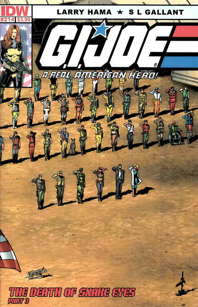 Cover for G.I. Joe: A Real American Hero (IDW, 2010 series) #214 [Second Printing Variant - S.L. Gallant]