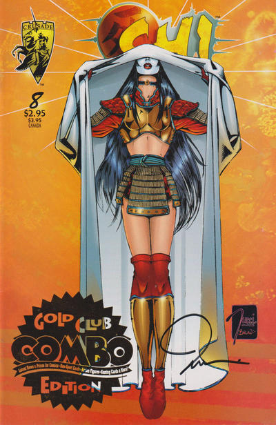 Cover for Shi: The Way of the Warrior (Crusade Comics, 1994 series) #8 [Gold Club Combo Edition]
