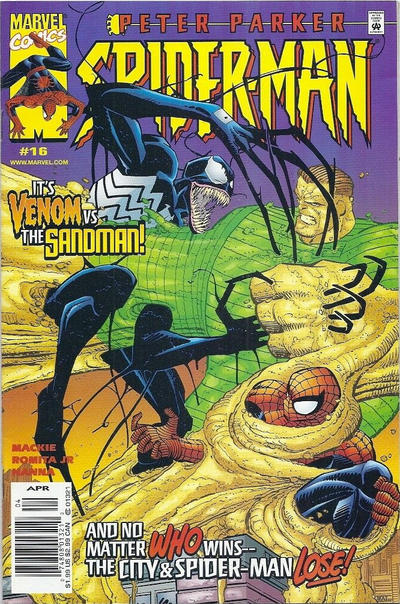 Cover for Peter Parker: Spider-Man (Marvel, 1999 series) #16 [Newsstand]