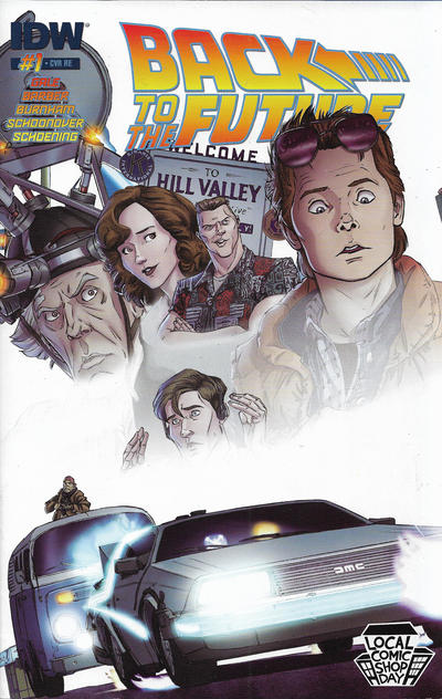 Cover for Back to the Future (IDW, 2015 series) #1 [Local Comic Shop Day Exclusive Cover]