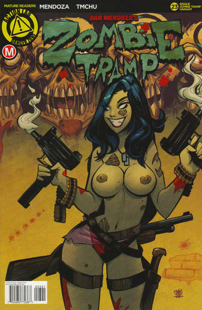 Cover for Zombie Tramp (Action Lab Comics, 2014 series) #23 [Marcelo Trom 'ZT' Risqué Variant Cover]
