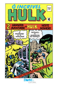 Cover Thumbnail for O Incrível Hulk (Distri Editora, 1983 series) #4