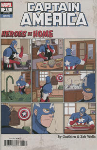 Cover Thumbnail for Captain America (Marvel, 2018 series) #23 (727) [Heroes at Home Variant]