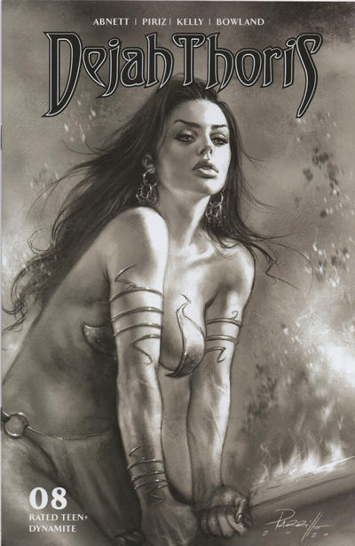 Cover for Dejah Thoris (Dynamite Entertainment, 2019 series) #8 [Lucio Parrillo Black and White Incentive Cover]