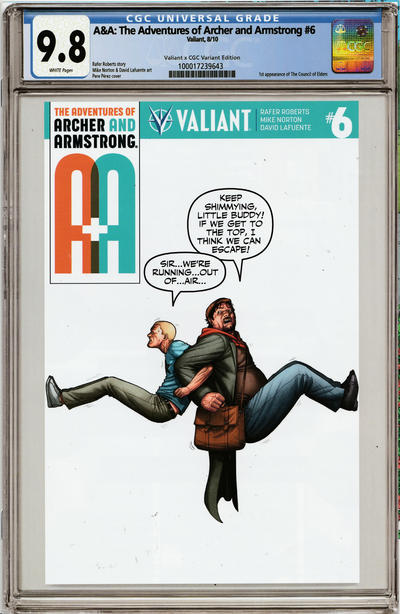 Cover for A&A: The Adventures of Archer & Armstrong (Valiant Entertainment, 2016 series) #6 [Cover D - Pere Pérez]