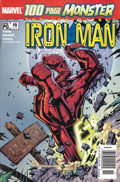 Cover for Iron Man (Marvel, 1998 series) #46 (391) [Newsstand]