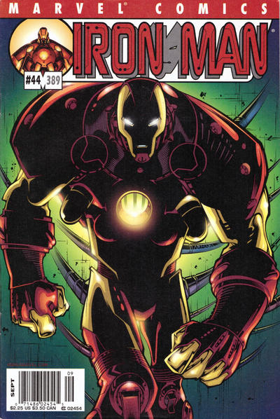 Cover for Iron Man (Marvel, 1998 series) #44 (389) [Newsstand]