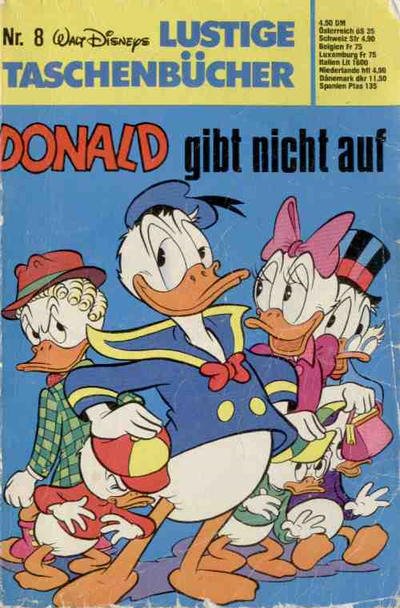 Cover for Lustiges Taschenbuch (Egmont Ehapa, 1967 series) #8 - Donald gibt nicht auf [4,50 DM]