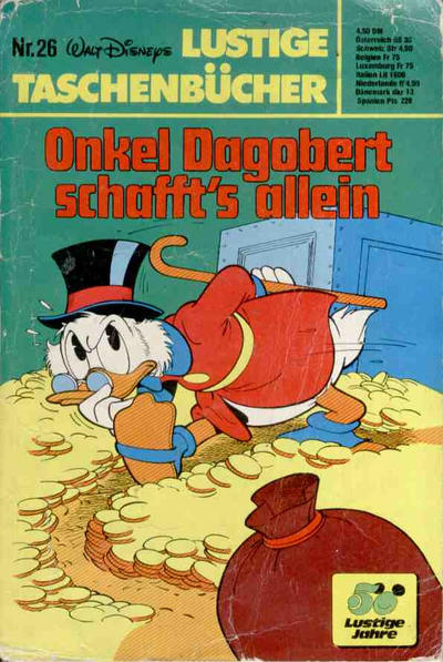 Cover for Lustiges Taschenbuch (Egmont Ehapa, 1967 series) #26 - Onkel Dagobert schafft's allein [4.50 DM]
