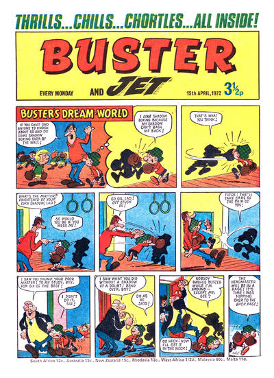 Cover for Buster (IPC, 1960 series) #15 April 1972 [608]