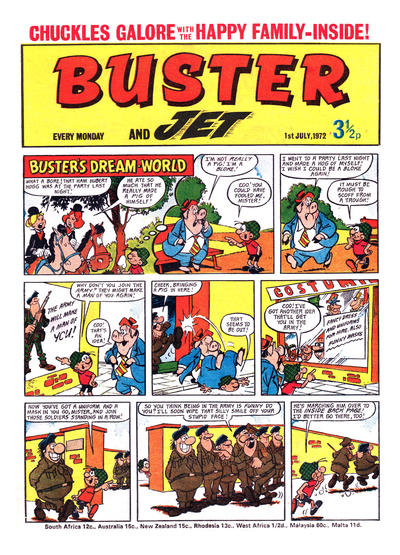 Cover for Buster (IPC, 1960 series) #1 July 1972 [619]