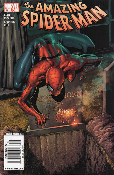 Cover for The Amazing Spider-Man (Marvel, 1999 series) #581 [Newsstand]