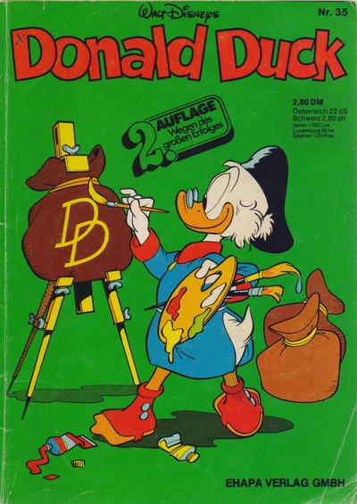 Cover for Donald Duck (Egmont Ehapa, 1974 series) #35 [2. Auflage]