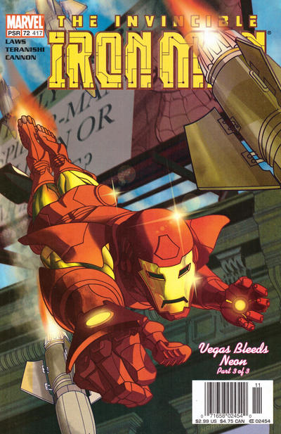 Cover for Iron Man (Marvel, 1998 series) #72 (417) [Newsstand]