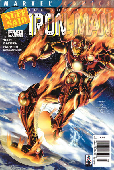 Cover for Iron Man (Marvel, 1998 series) #49 (394) [Newsstand]