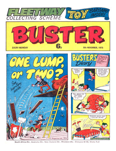 Cover for Buster (IPC, 1960 series) #8 November 1975 [782]