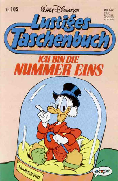 Cover for Lustiges Taschenbuch (Egmont Ehapa, 1967 series) #105 - Ich bin die Nummer eins [6.80 DM]