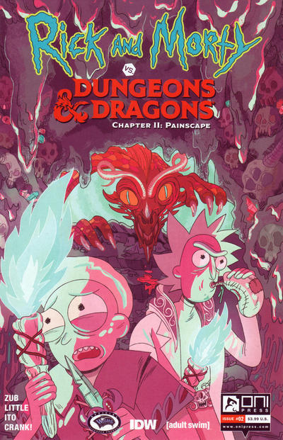 Cover for Rick and Morty vs. Dungeons & Dragons, Chapter II: Painscape (Oni Press, 2019 series) #2 [Cover B]