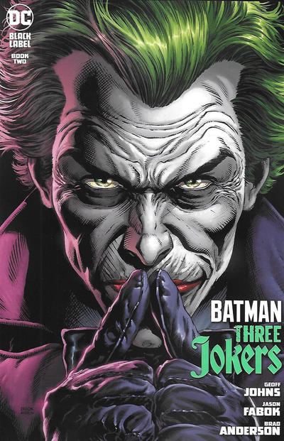 Cover for Batman: Three Jokers (DC, 2020 series) #2 [Jason Fabok Joker Fingers to Lips Cover]