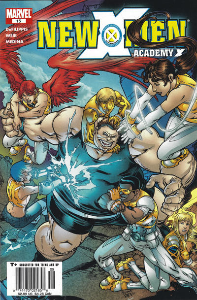 Cover for New X-Men (Marvel, 2004 series) #15 [Newsstand Edition]