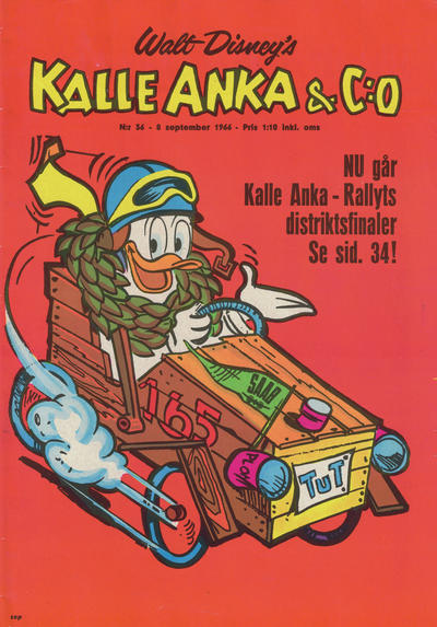 Cover for Kalle Anka & C:o (Hemmets Journal, 1957 series) #36/1966