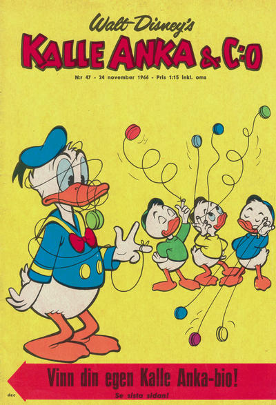 Cover for Kalle Anka & C:o (Hemmets Journal, 1957 series) #47/1966