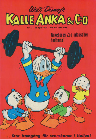 Cover for Kalle Anka & C:o (Hemmets Journal, 1957 series) #17/1966
